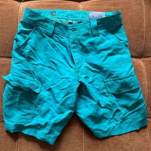 Reel Legends Teal Cargo swim Shorts